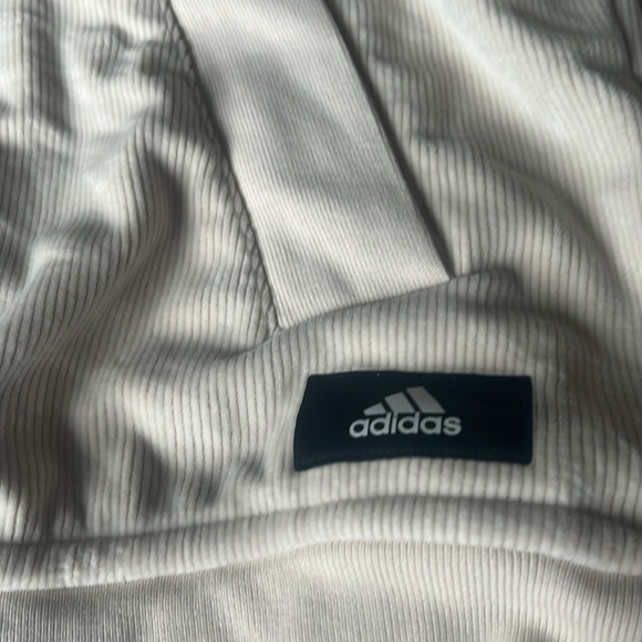 Adidas Off-White Full-Zip Hoodie - Picture 2 of 4